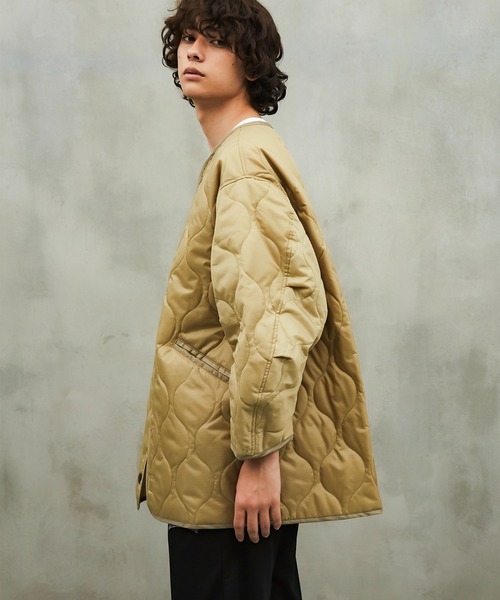 Revo.（レボ）の「【Revo.】ビッグシルエット M-65 モッズコート / キルティングライナー/ 2枚セット（モッズコート・メンズ・ブラック/オリーブ/アイボリー・MEDIUM/LARGE）」の8枚目の写真