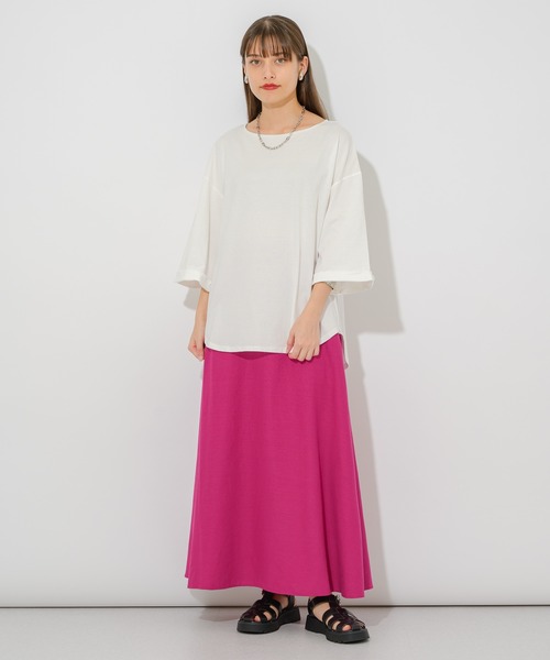 Paradise Picnic(パラダイスピクニック)の「フレンチリネンフレアスカート(スカート・レディース・ブラック/ピンク/グリーン・FREE)」の18枚目の写真