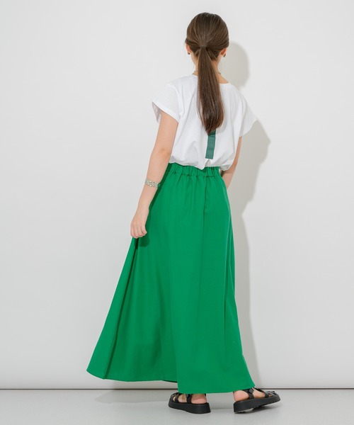 Paradise Picnic(パラダイスピクニック)の「フレンチリネンフレアスカート(スカート・レディース・ブラック/ピンク/グリーン・FREE)」の7枚目の写真