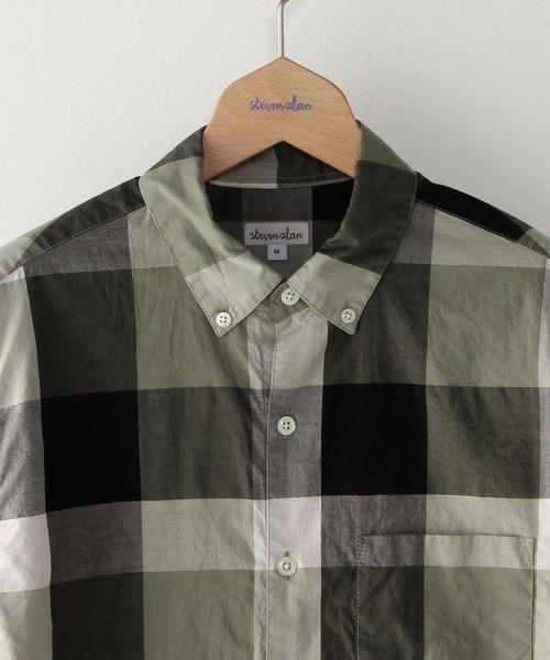 Steven Alan（スティーブンアラン）の「＜Steven Alan＞ 100/2 PANL/CHK S/N BD/ｼｬﾂ◆（シャツ/ブラウス・メンズ・オリーブ・SMALL/LARGE/MEDIUM/X-LARGE）」の3枚目の写真