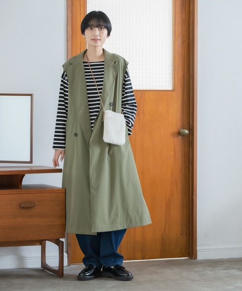 LEPSIM（レプシィム）の「アソートスマホショルダー　344203（ショルダーバッグ・レディース・ブラウン/アイボリー/チェック・ONE SIZE）」の4枚目の写真