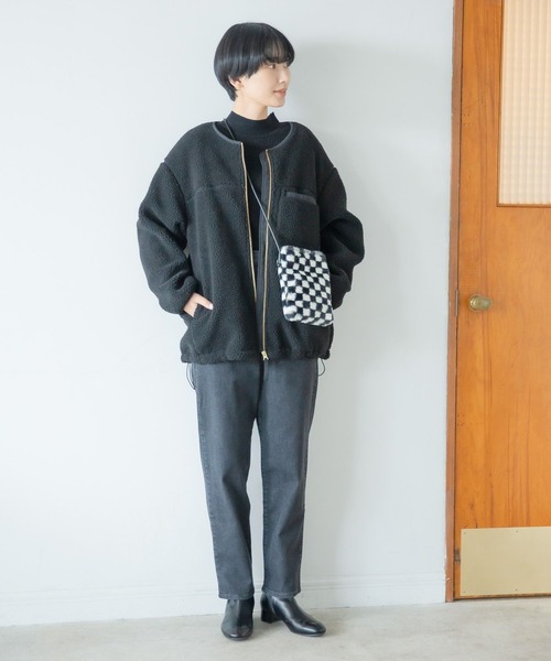 LEPSIM（レプシィム）の「アソートスマホショルダー　344203（ショルダーバッグ・レディース・ブラウン/アイボリー/チェック・ONE SIZE）」の6枚目の写真