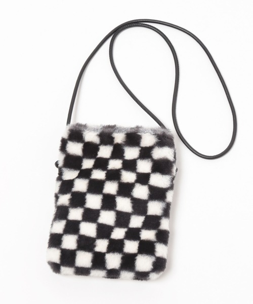 LEPSIM（レプシィム）の「アソートスマホショルダー　344203（ショルダーバッグ・レディース・ブラウン/アイボリー/チェック・ONE SIZE）」の10枚目の写真