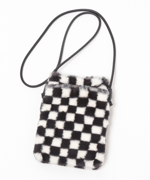 LEPSIM（レプシィム）の「アソートスマホショルダー　344203（ショルダーバッグ・レディース・ブラウン/アイボリー/チェック・ONE SIZE）」の12枚目の写真