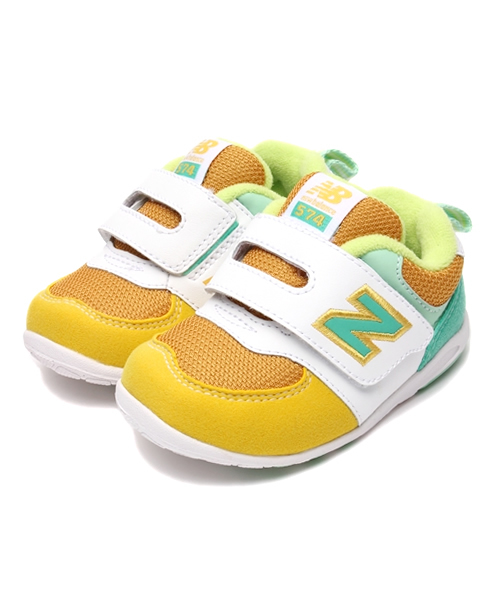 B:MING by BEAMS（ビーミングバイビームス）の「NEW BALANCE / FS574 15SS＜KIDS＞（スニーカー・キッズ・ピンク/グリーン・11/12）」の2枚目の写真