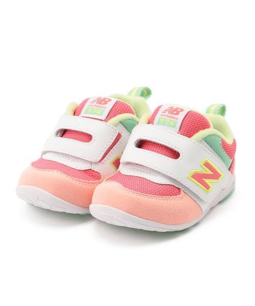 B:MING by BEAMS（ビーミングバイビームス）の「NEW BALANCE / FS574 15SS＜KIDS＞（スニーカー・キッズ・ピンク/グリーン・11/12）」の8枚目の写真