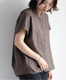 ツイードライクバックタックシャツ　※セットアップ可能
