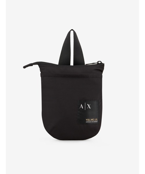 ARMANI EXCHANGE(アルマーニエクスチェンジ)の「【A|X アルマーニ エクスチェンジ】YOU.ME.US. ミニショルダーバック(ショルダーバッグ・メンズ・ブラック・FREE)」の2枚目の写真
