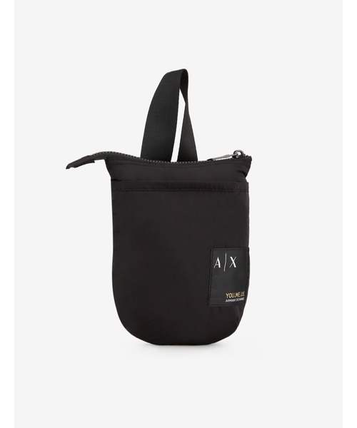 ARMANI EXCHANGE(アルマーニエクスチェンジ)の「【A|X アルマーニ エクスチェンジ】YOU.ME.US. ミニショルダーバック(ショルダーバッグ・メンズ・ブラック・FREE)」の3枚目の写真
