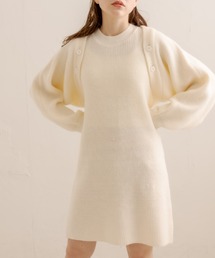 OLIVE des OLIVE | ボレロ付ニットミニワンピース(ワンピース)