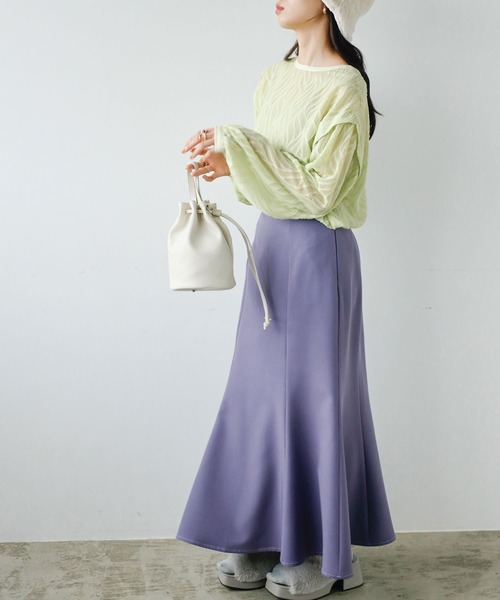 GeeRA(ジーラ)の「2WAYシアージャカードブラウス(シャツ/ブラウス・レディース・アイボリー/グリーン/ブラック・MEDIUM/X-LARGE/LARGE)」の20枚目の写真