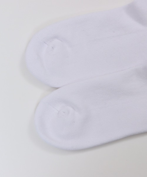 HANES（ヘインズ）の「【Hanes/ヘインズ】メンズ ビーフィー【2足組】クォーターレングスソックス【ハーフパイル】（ソックス/靴下・メンズ・ホワイト/ブラック・MEDIUM）」の6枚目の写真