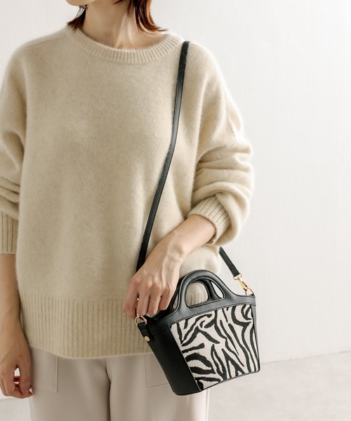 PAPILLONNER(パピヨネ)の「ジャガードミニショルダーバッグ/PAPILLONNER/パピヨネ(ショルダーバッグ・レディース・ブラック/キャメル・FREE)」の18枚目の写真