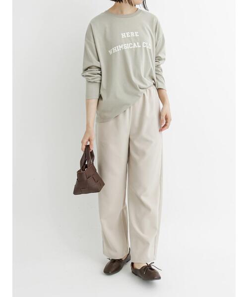 Samansa Mos2 blue（サマンサモスモスブルー）の「プリントロンT（Tシャツ/カットソー・レディース・ラベンダー/オフホワイト/グレー・ﾌﾘ-）」の10枚目の写真