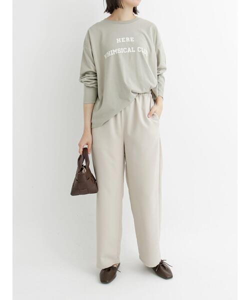 Samansa Mos2 blue（サマンサモスモスブルー）の「プリントロンT（Tシャツ/カットソー・レディース・ラベンダー/オフホワイト/グレー・ﾌﾘ-）」の12枚目の写真