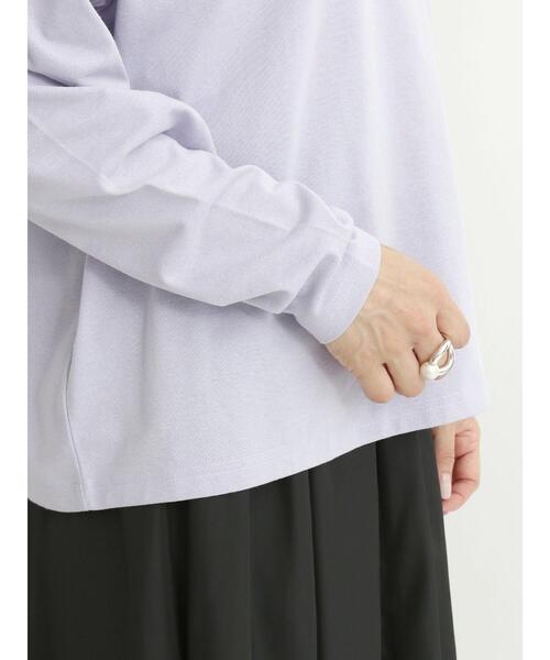 Samansa Mos2 blue（サマンサモスモスブルー）の「プリントロンT（Tシャツ/カットソー・レディース・ラベンダー/オフホワイト/グレー・ﾌﾘ-）」の18枚目の写真