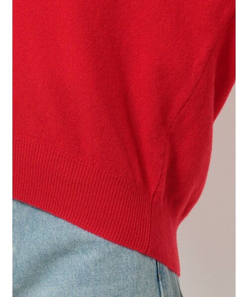 Ungrid（アングリッド）の「Ｖネックカシミヤ混ルーズニット（ニット/セーター・レディース・グレー/レッド/オフホワイト・FREE）」の10枚目の写真