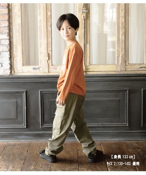 RUGGEDWORKS（ラゲッドワークス）の「《made in Japan》BACKSATIN　CARGO　PANTS（カーゴパンツ・キッズ・カーキ/ベージュ・01/02/03/04）」の4枚目の写真