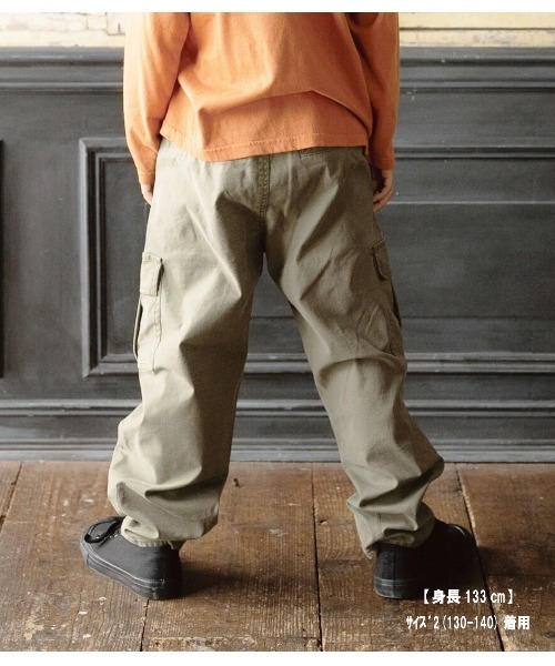 RUGGEDWORKS（ラゲッドワークス）の「《made in Japan》BACKSATIN　CARGO　PANTS（カーゴパンツ・キッズ・カーキ/ベージュ・01/02/03/04）」の6枚目の写真
