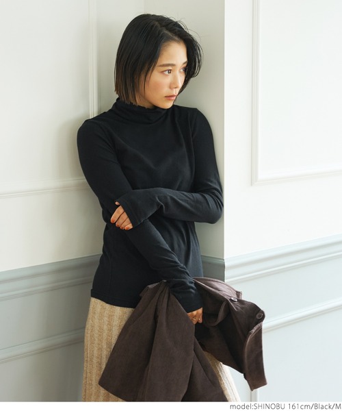 coca(coca)(コカ)の「ハイネックベビースキンインナー(Tシャツ/カットソー・レディース・ホワイト/その他/ブラック/グレー・S/M/L)」の9枚目の写真