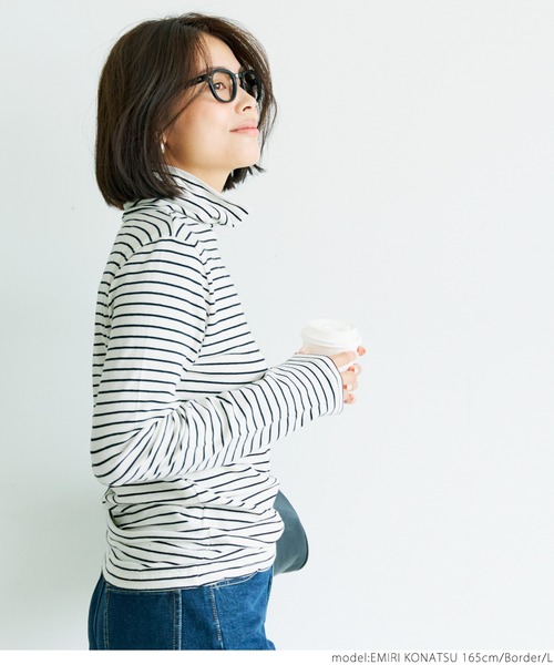 coca(coca)(コカ)の「ハイネックベビースキンインナー(Tシャツ/カットソー・レディース・ホワイト/その他/ブラック/グレー・S/M/L)」の15枚目の写真