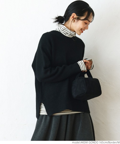 coca(coca)(コカ)の「ハイネックベビースキンインナー(Tシャツ/カットソー・レディース・ホワイト/その他/ブラック/グレー・S/M/L)」の17枚目の写真