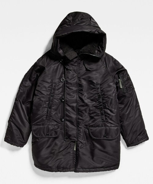 G-STAR(ジースター)の「AIR FORCE PARKA/オーバーサイズ/中綿ミリタリーナイロンパーカー(ダウンジャケット/コート・レディース・ダークブラック・MEDIUM/SMALL/X-SMALL)」の6枚目の写真