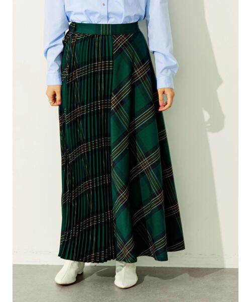 AMERICAN HOLIC（アメリカンホリック）の「Checkプリーツスカート（スカート・レディース・イエロー系その他/ベージュ系その他4/ブルー系その他5/チェック/グリーン系その他5・L/M）」の19枚目の写真