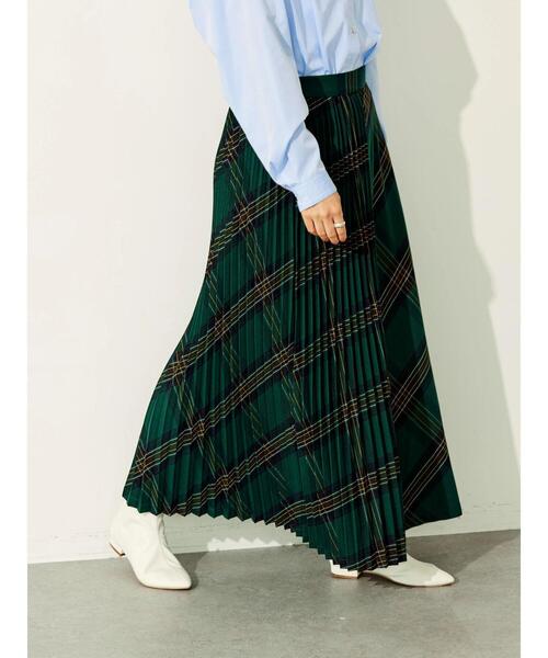 AMERICAN HOLIC（アメリカンホリック）の「Checkプリーツスカート（スカート・レディース・イエロー系その他/ベージュ系その他4/ブルー系その他5/チェック/グリーン系その他5・L/M）」の21枚目の写真