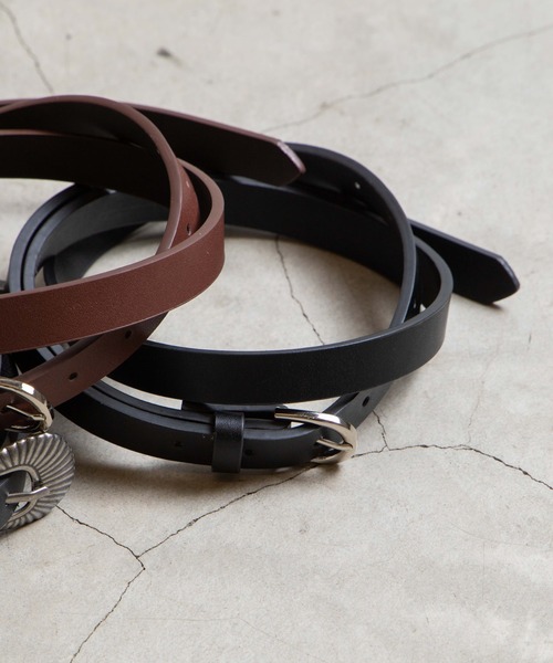 WEGO（ウィゴー）の「■■■WEGO/フェイクレザーナローベルト■■■（ベルト・メンズ・ブラック/ブラウン/その他1・FREE）」の8枚目の写真