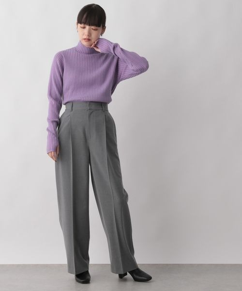 LOWRYS FARM（ローリーズファーム）の「マシンウォッシャブルハイネックロングスリーブ　165166（Tシャツ/カットソー・レディース・ホワイト/ブラック/パープル/ピンク/ベージュ・FREE）」の20枚目の写真