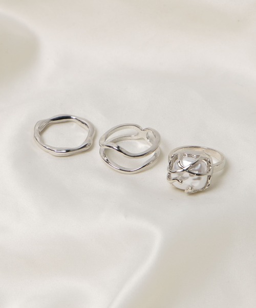 WEGO(ウィゴー)の「WEGO/【3個セット】リング(リング・レディース・その他1/その他3/その他5/その他4/その他2/その他7/その他9/その他10/その他6/その他8・FREE)」の1枚目の写真