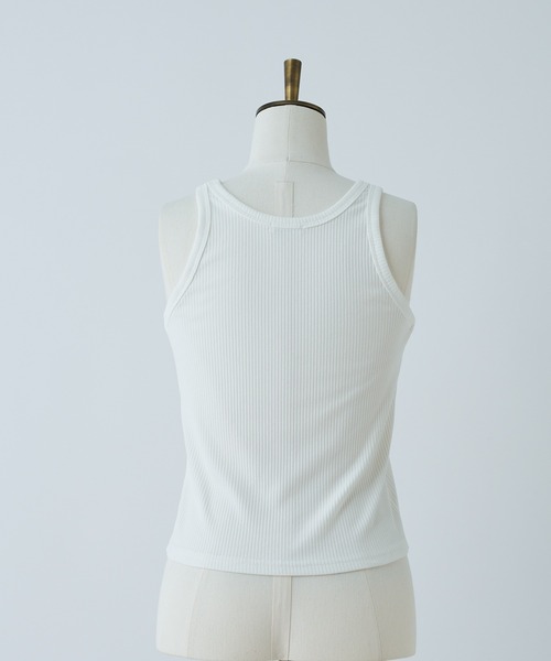 Seemi. byNICECLAUP（ シーミーバイナイスクラップ）の「【Seemi】Seemi.タンク（タンクトップ・レディース・ピンク/オフホワイト/ブラック・FREE）」の20枚目の写真