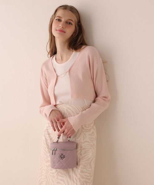 Seemi. byNICECLAUP（ シーミーバイナイスクラップ）の「【Seemi】Seemi.タンク（タンクトップ・レディース・ピンク/オフホワイト/ブラック・FREE）」の4枚目の写真