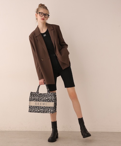 Seemi. byNICECLAUP（ シーミーバイナイスクラップ）の「【Seemi】Seemi.タンク（タンクトップ・レディース・ピンク/オフホワイト/ブラック・FREE）」の10枚目の写真