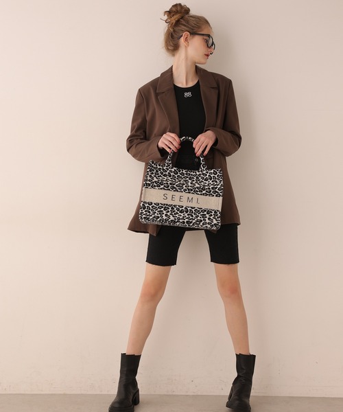 Seemi. byNICECLAUP（ シーミーバイナイスクラップ）の「【Seemi】Seemi.タンク（タンクトップ・レディース・ピンク/オフホワイト/ブラック・FREE）」の11枚目の写真