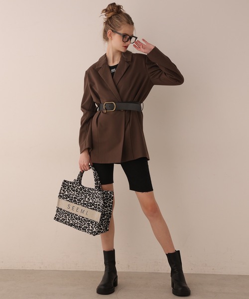 Seemi. byNICECLAUP（ シーミーバイナイスクラップ）の「【Seemi】Seemi.タンク（タンクトップ・レディース・ピンク/オフホワイト/ブラック・FREE）」の12枚目の写真