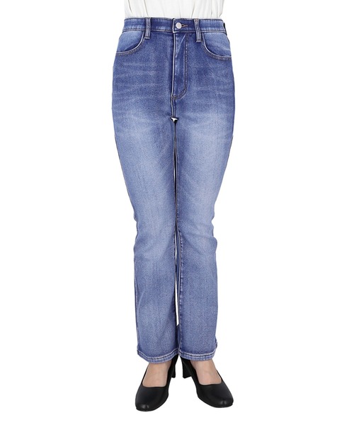 coca（coca）（コカ）の「起毛デニムフレアパンツ（デニムパンツ・レディース・ブルー・S/M/L）」の15枚目の写真