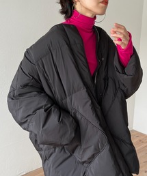 finger hole smooth turtle knit / フィンガーホールスムースタートルニット