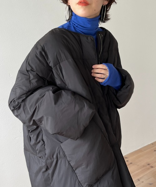 wee9s(ウィークス)の「finger hole smooth turtle knit / フィンガーホールスムースタートルニット(ニット/セーター・レディース・オレンジ/パープル/ピンク/グリーン/ブルー/ブラック/アイボリー・FREE)」の9枚目の写真