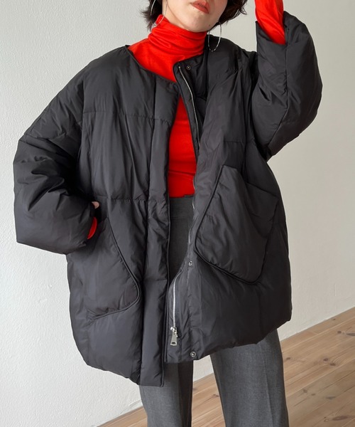 wee9s(ウィークス)の「finger hole smooth turtle knit / フィンガーホールスムースタートルニット(ニット/セーター・レディース・オレンジ/パープル/ピンク/グリーン/ブルー/ブラック/アイボリー・FREE)」の10枚目の写真