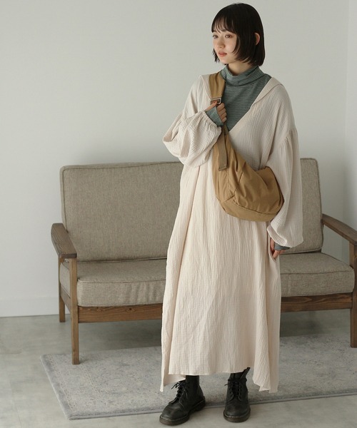 Crisp（クリスプ）の「タートルボーダーTシャツ（Tシャツ/カットソー・レディース・グリーン/ピンク/レッド・FREE）」の17枚目の写真