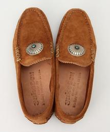 YUKETEN Concho Moc コンチョモック Concho Moc - Flesh-out Leather — YUKETEN