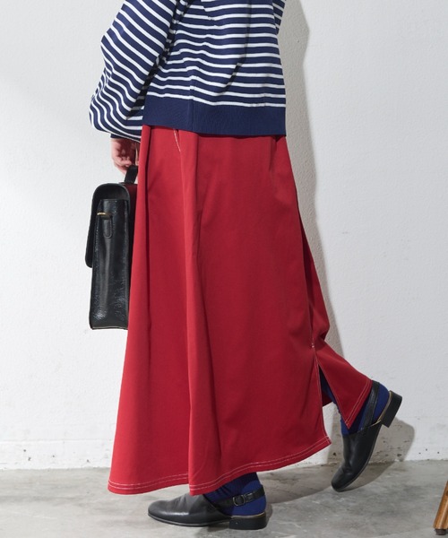MERLOT(メルロー)の「ステッチ配色ボリュームスカート(スカート・レディース・ブルー/ブラック/レッド・FREE)」の22枚目の写真