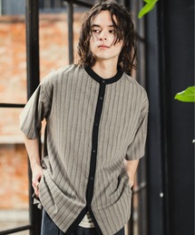 CASPER JOHN | Shadow stripe cleric shirts/シャドーストライプクレリックシャツ(シャツ/ブラウス)