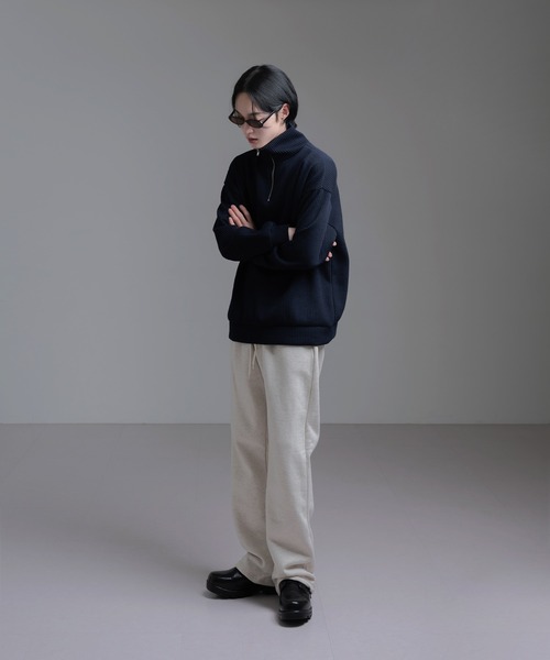 FOLLOWIN（フォロウィン）の「【UNISEX】起毛ワイドウエストゴムコットンパンツ（その他パンツ・レディース・オートミール/グリーン/レッド/ライトグレー/ブラウン/ブラック/アイボリー/グレー・FREE）」の6枚目の写真