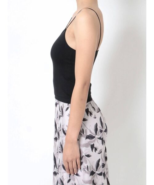 MERCURYDUO（マーキュリーデュオ）の「カップインナローテープインナーキャミソール（キャミソール・レディース・オフホワイト/ブラック・FREE）」の8枚目の写真