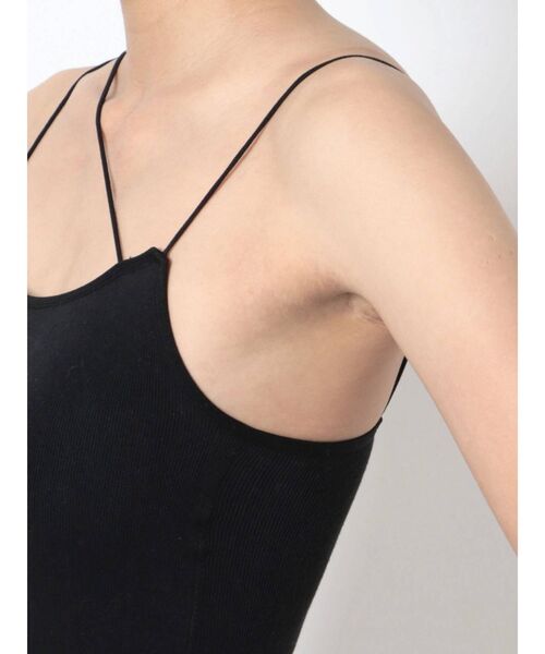 MERCURYDUO（マーキュリーデュオ）の「カップインナローテープインナーキャミソール（キャミソール・レディース・オフホワイト/ブラック・FREE）」の16枚目の写真