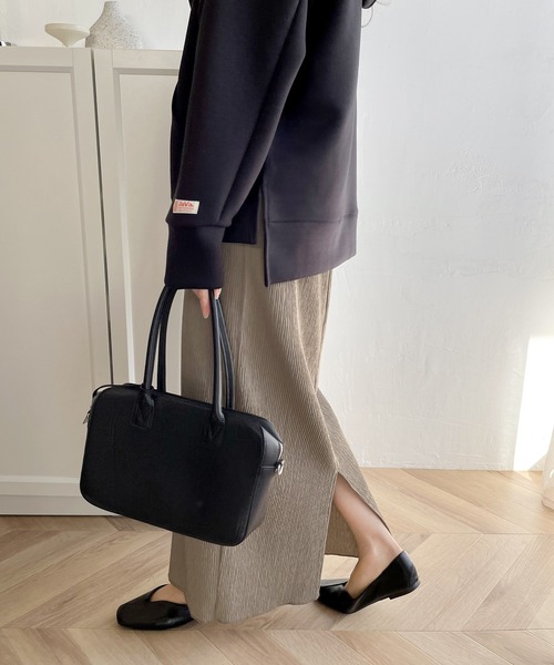 classicalelf（クラシカルエルフ）の「美脚見せ。大人ナチュラル Iラインスカート（スカート・レディース・モカ/ブラック/アイボリー・LARGE/MEDIUM/SMALL/X-LARGE）」の13枚目の写真