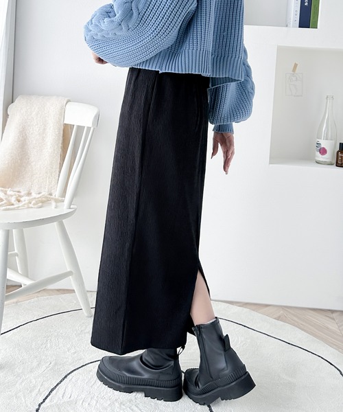 classicalelf（クラシカルエルフ）の「美脚見せ。大人ナチュラル Iラインスカート（スカート・レディース・モカ/ブラック/アイボリー・LARGE/MEDIUM/SMALL/X-LARGE）」の18枚目の写真